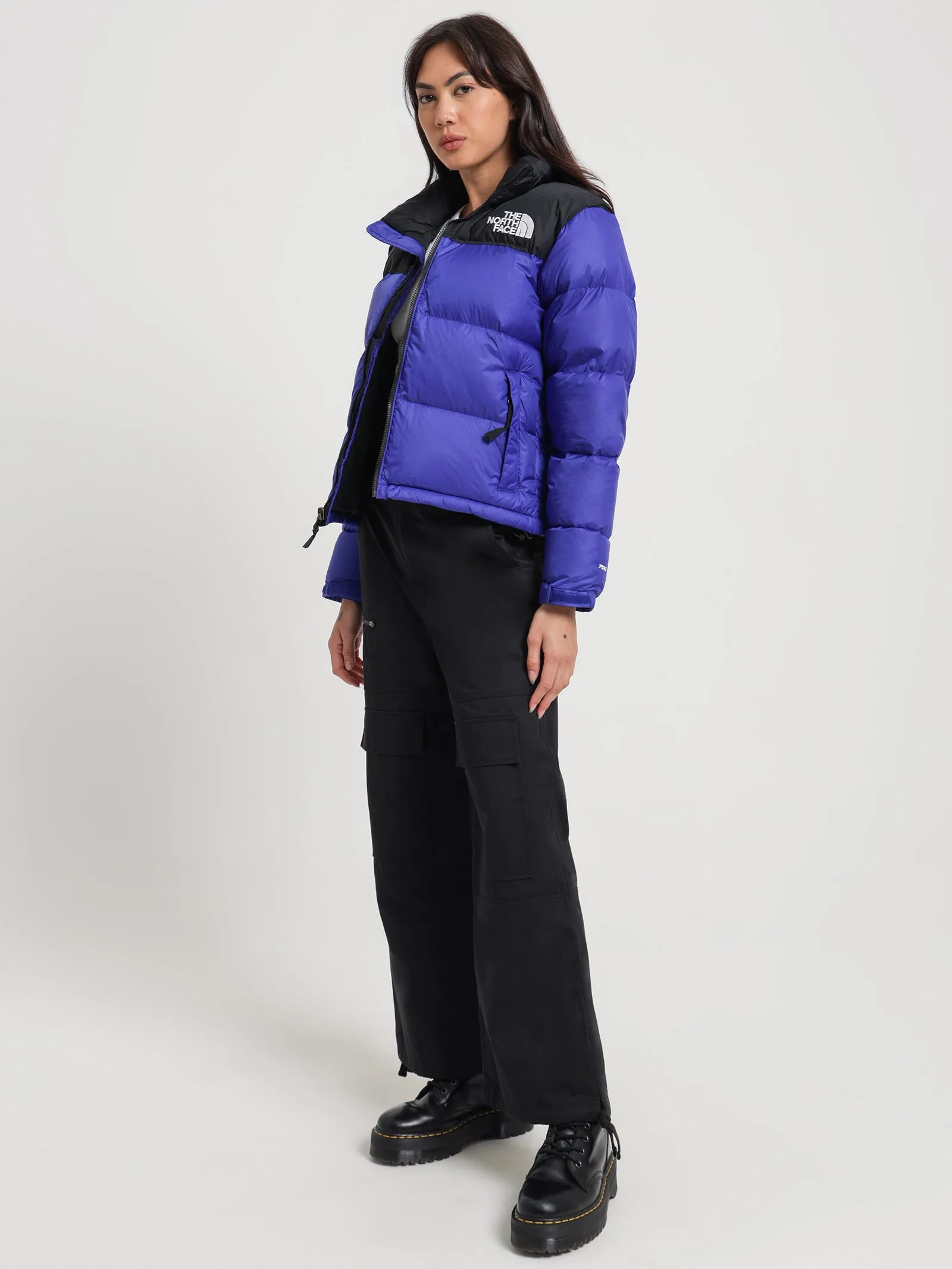 1996 Retro Nuptse Puffer Jacket in Lapis Blue