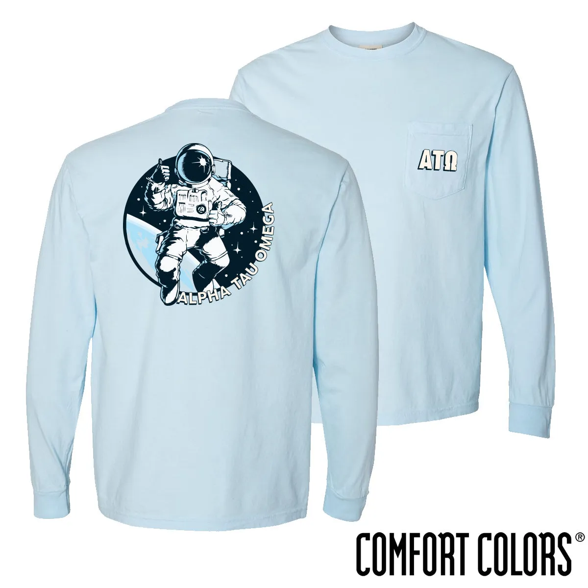 ATO Comfort Colors Space Age Long Sleeve Pocket Tee