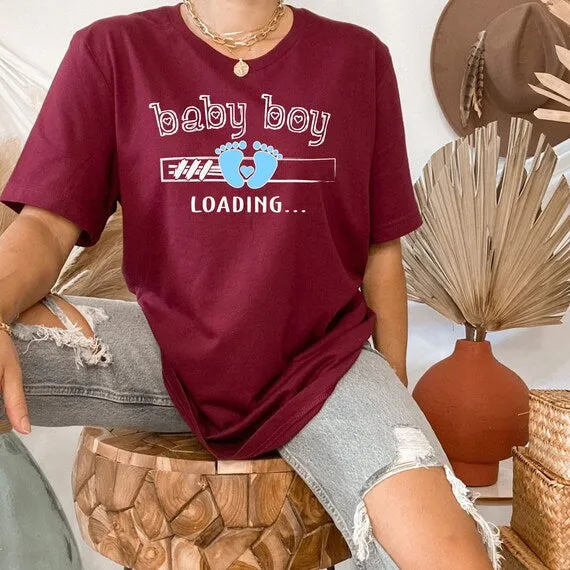 Baby Boy Loading Pregnancy & Gender Reveal Shirt, The Perfect Keepsake for Your Pregnancy