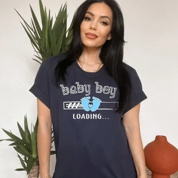 Baby Boy Loading Pregnancy & Gender Reveal Shirt, The Perfect Keepsake for Your Pregnancy