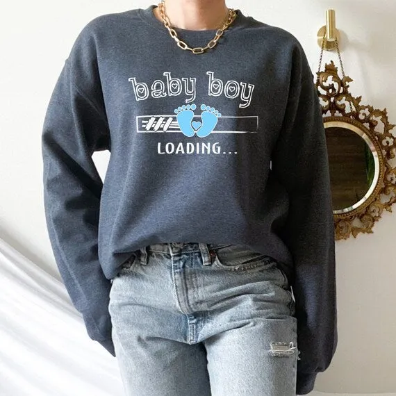 Baby Boy Loading Pregnancy & Gender Reveal Shirt, The Perfect Keepsake for Your Pregnancy