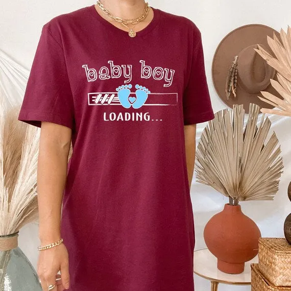 Baby Boy Loading Pregnancy & Gender Reveal Shirt, The Perfect Keepsake for Your Pregnancy