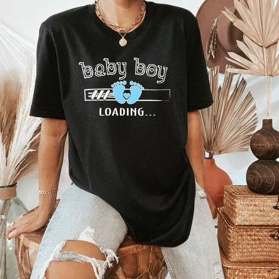 Baby Boy Loading Pregnancy & Gender Reveal Shirt, The Perfect Keepsake for Your Pregnancy