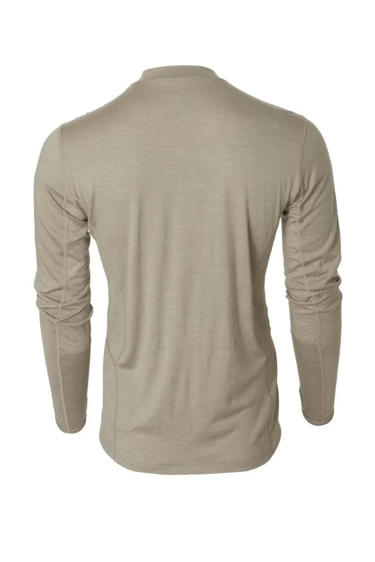 Banded Base Wool Crew Top Long Sleeve 180 Gram