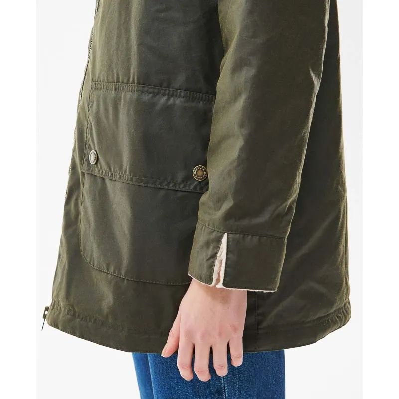 Barbour Pine Ladies Wax Jacket - Archive Olive