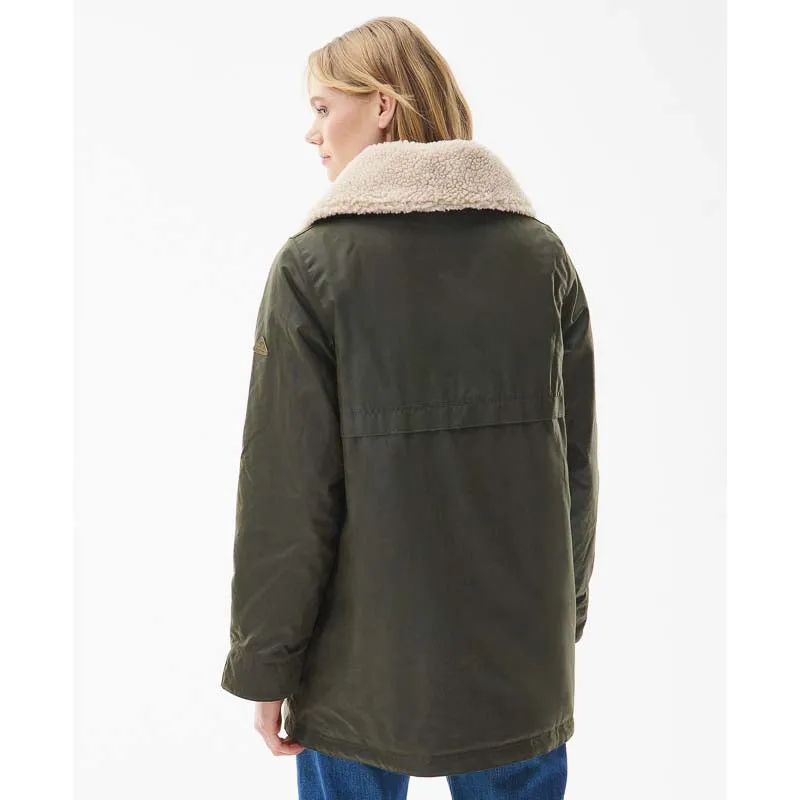 Barbour Pine Ladies Wax Jacket - Archive Olive