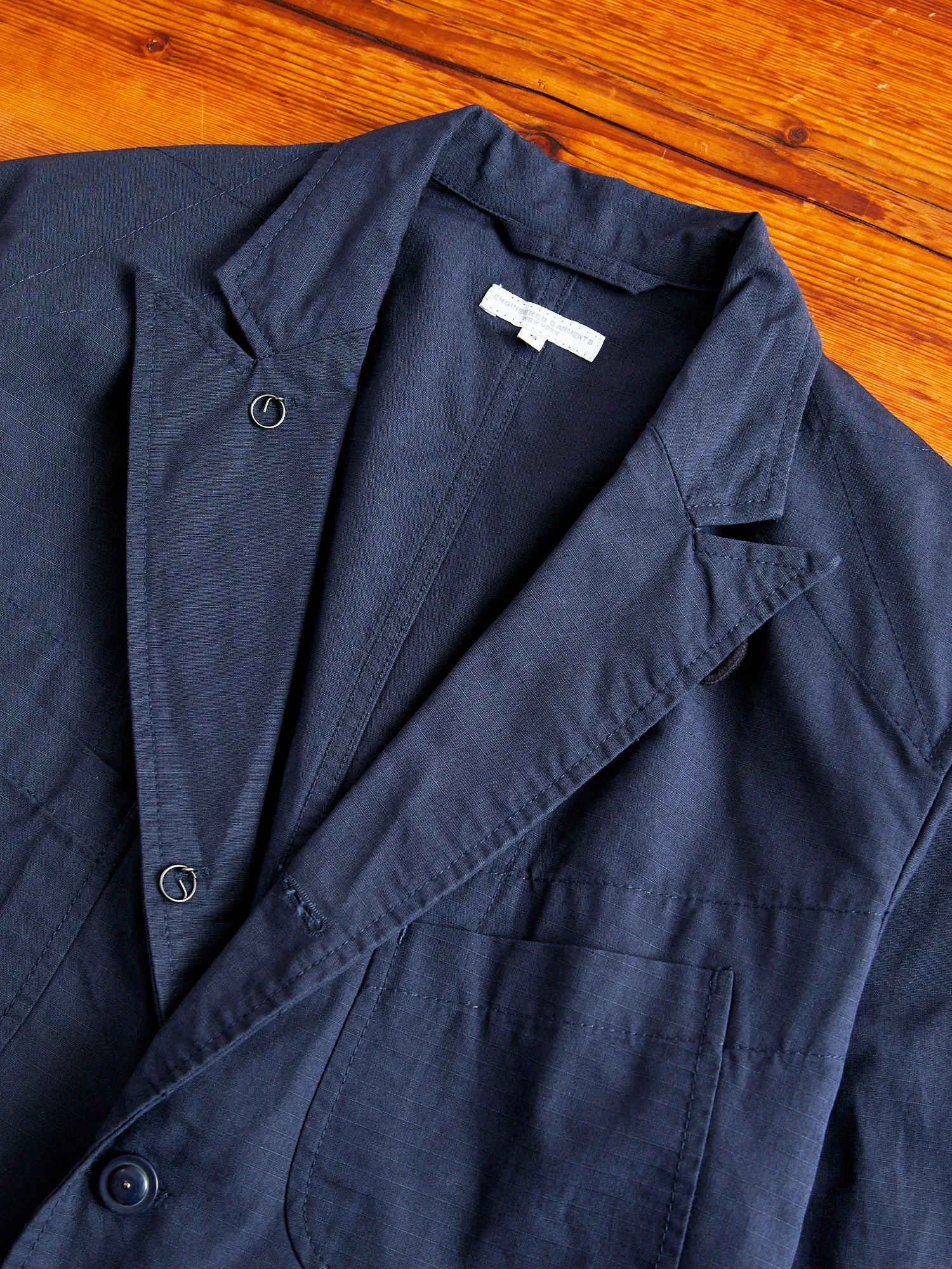 Bedford Jacket in Dark Navy Cotton Ripstop