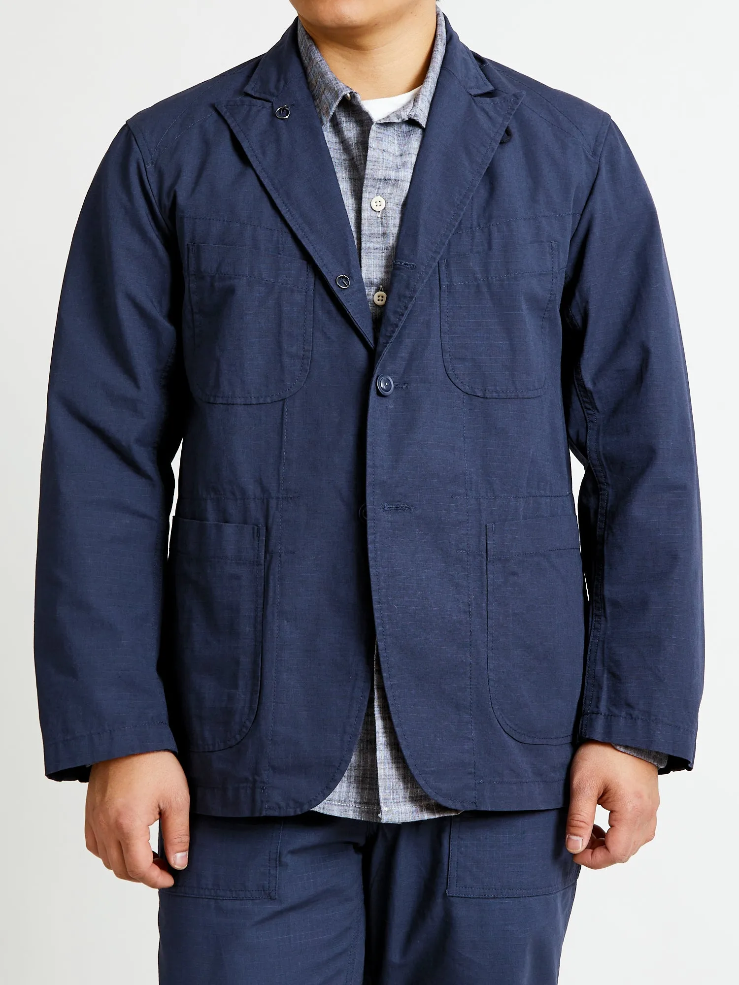 Bedford Jacket in Dark Navy Cotton Ripstop