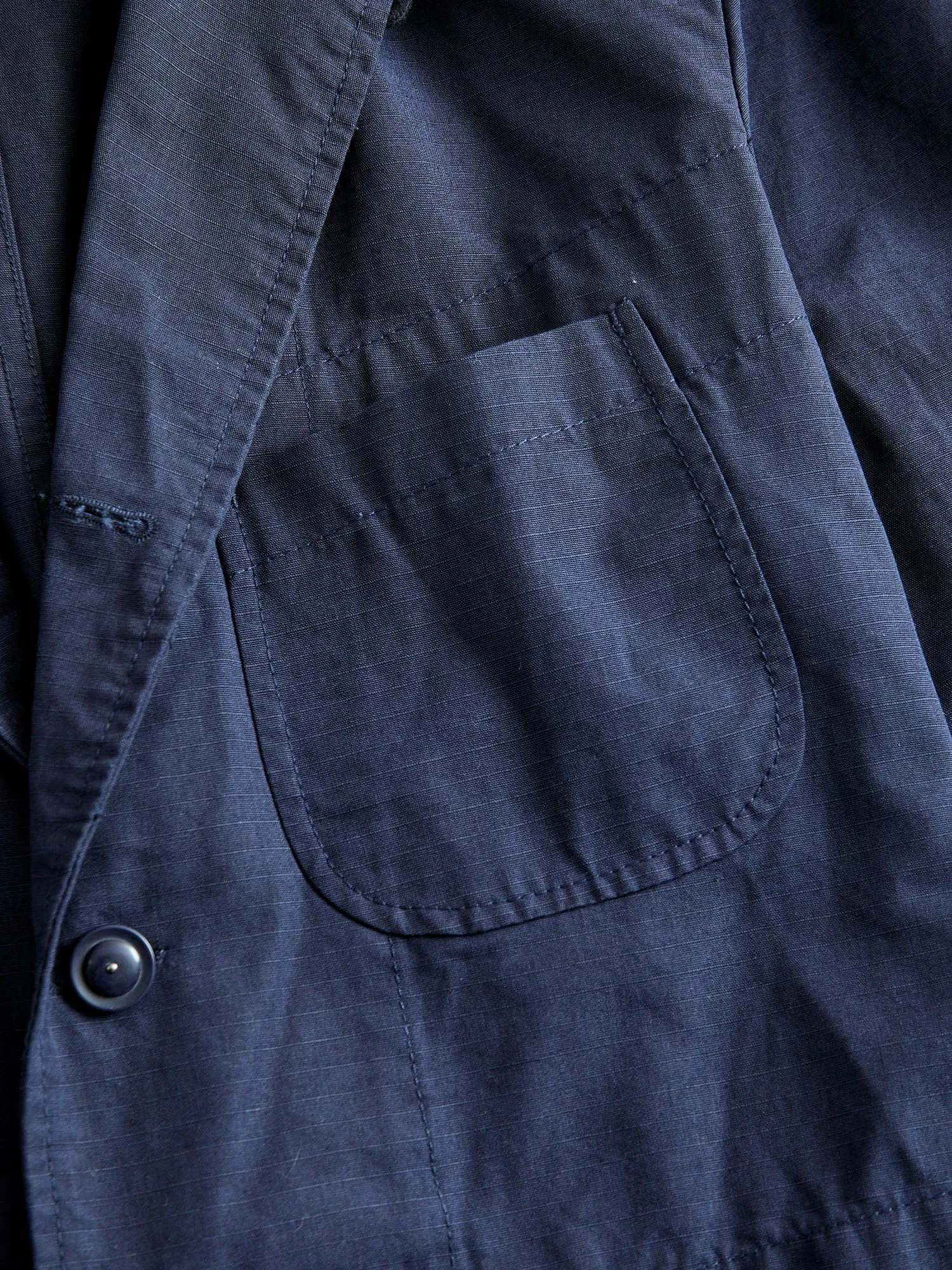 Bedford Jacket in Dark Navy Cotton Ripstop