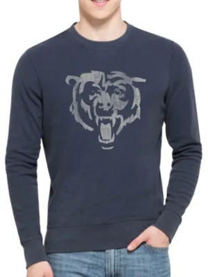 Chicago Bears 47 Brand Blue End-Grain Crew Thermal Long Sleeve T-Shirt