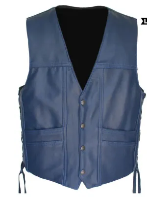 Full Back Navy Blue Cruiser Vest