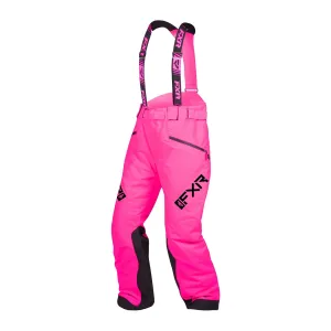 FXR  Womens Fresh Snowmobile Pants HydrX F.A.S.T. Thermal Flex Fuchsia Snow Bibs