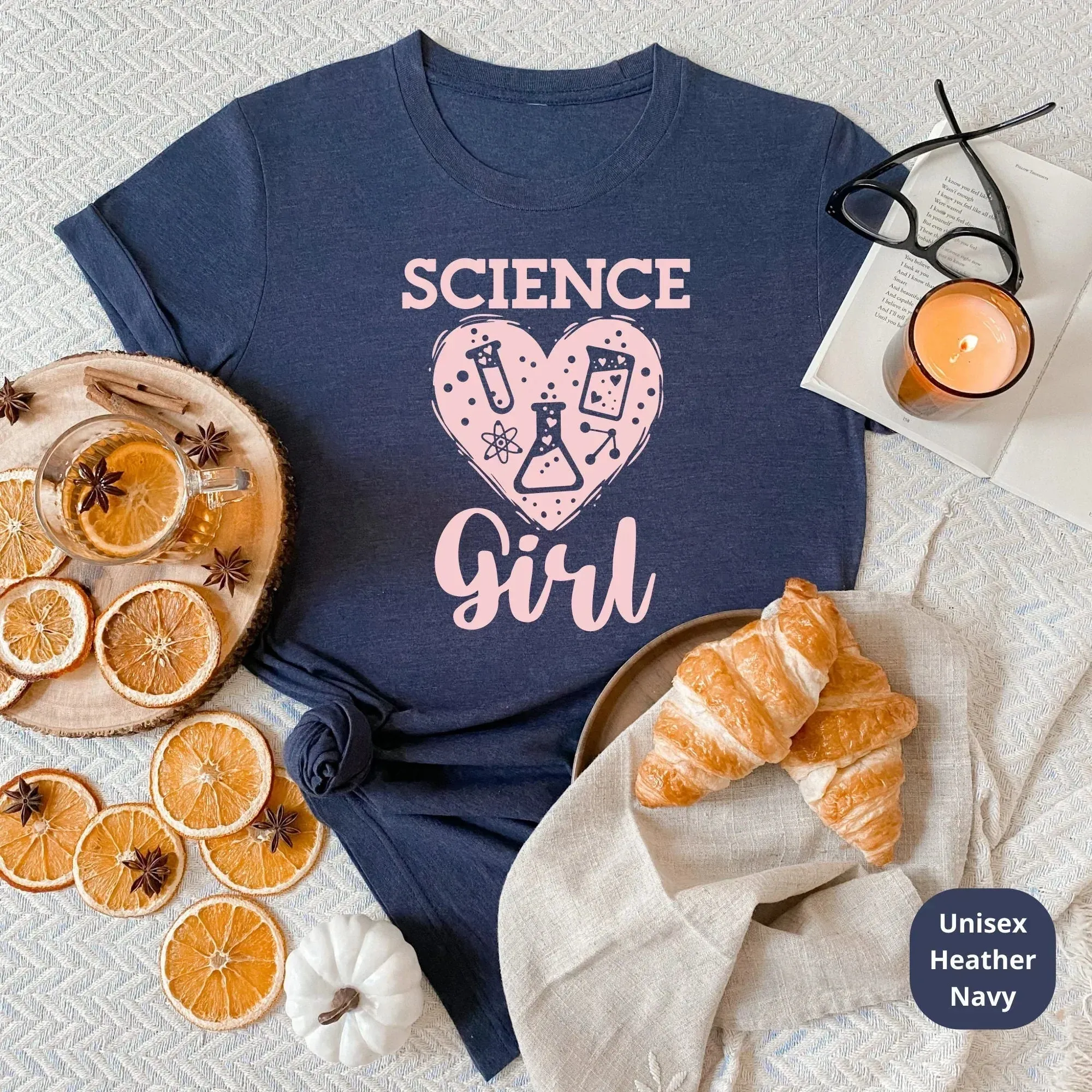 Girls in Science Teacher Shirt