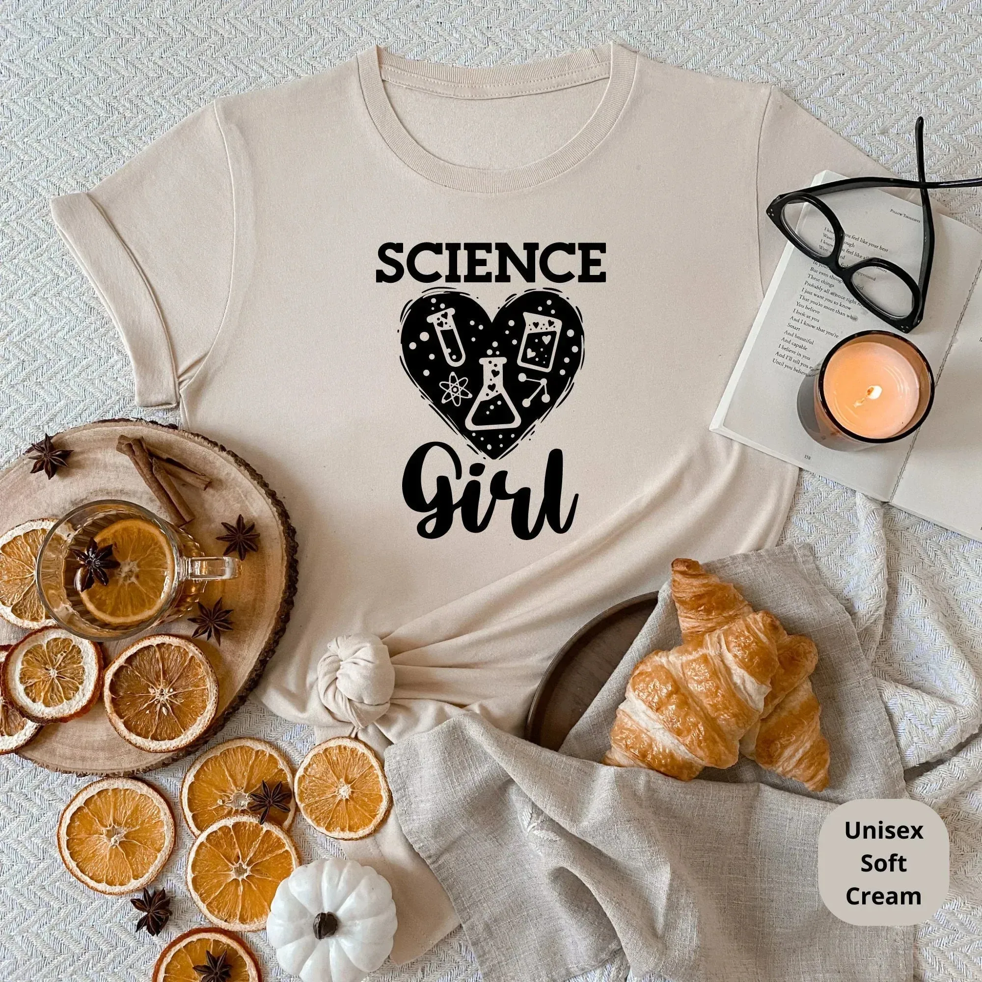 Girls in Science Teacher Shirt