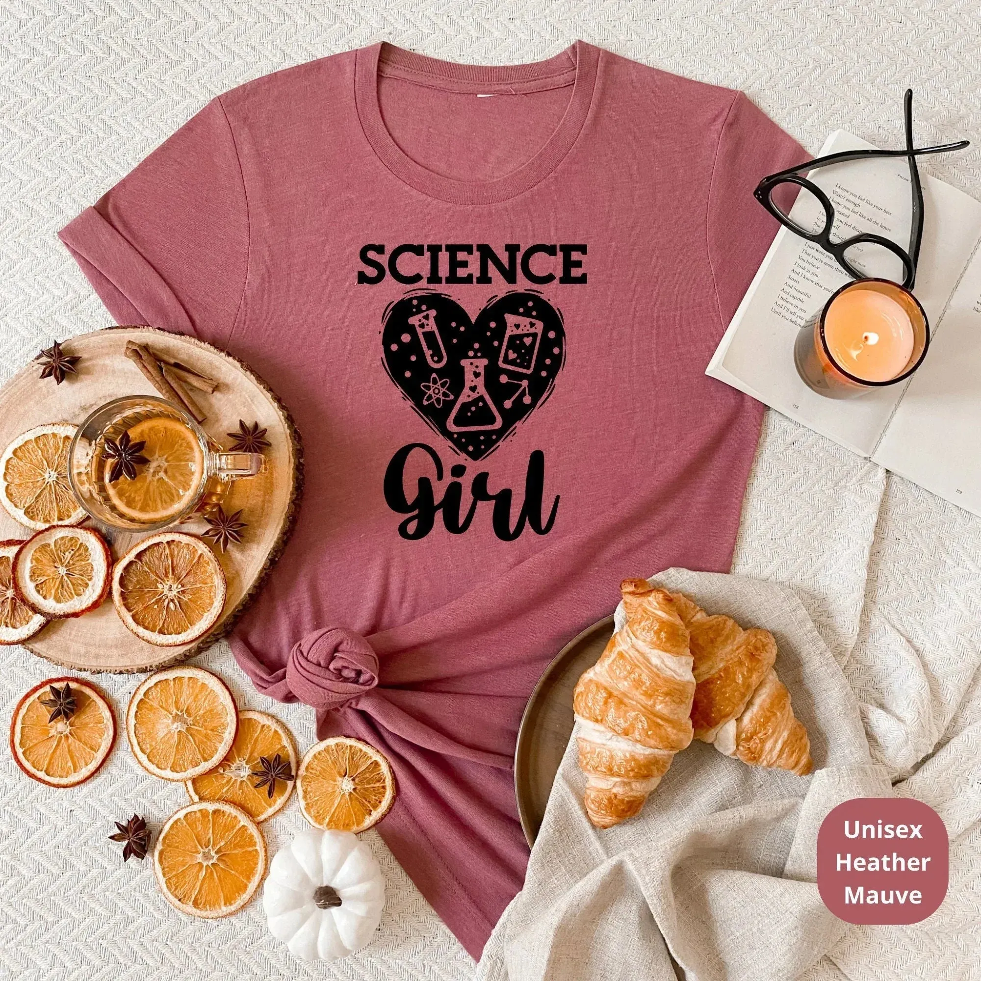 Girls in Science Teacher Shirt