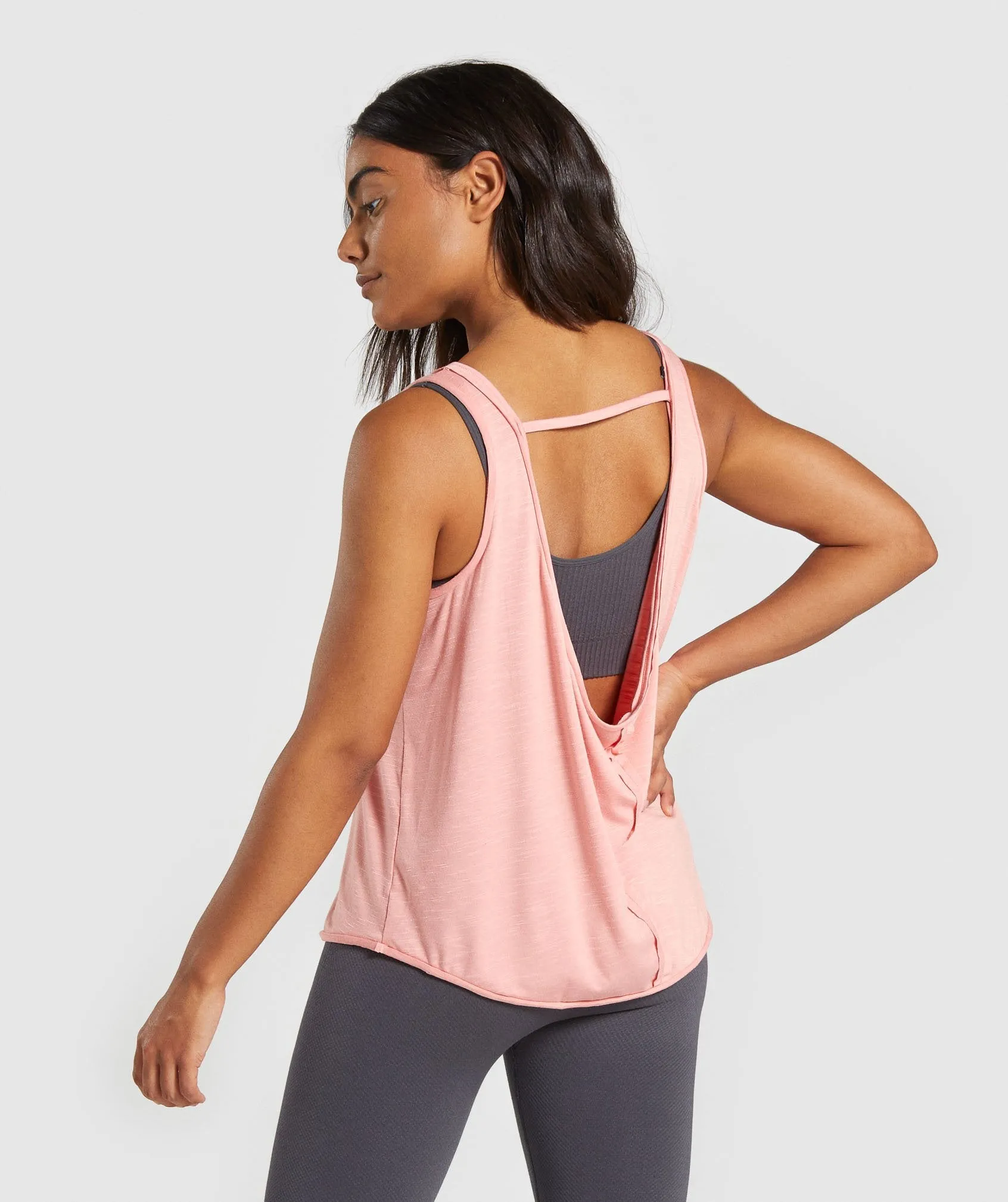 Gymshark Power Down Vest - Peach