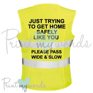 High Visibility Hi Vis Equestrian Reflective Vest Tabard Waistcoat GET HOME SAFELY