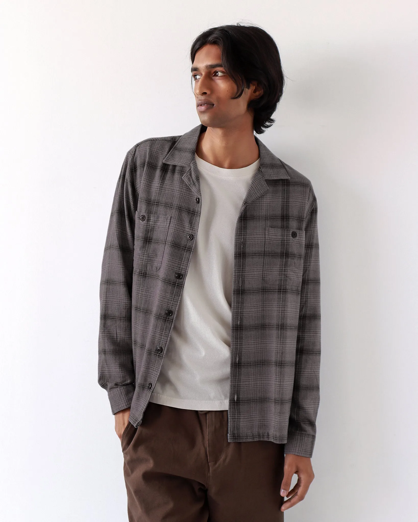 Hiro Shirt - Grey / Black Check