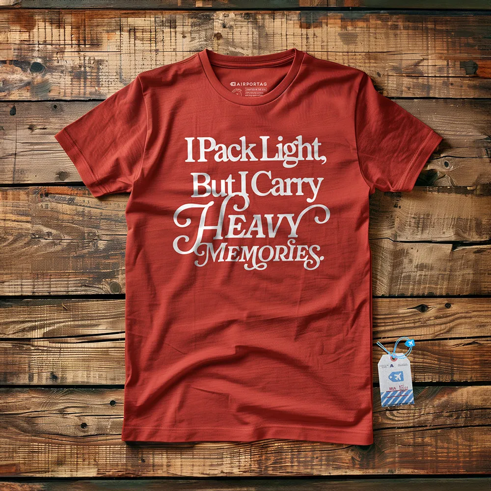 I Pack Light, But I Carry Heavy Memories - T-shirt