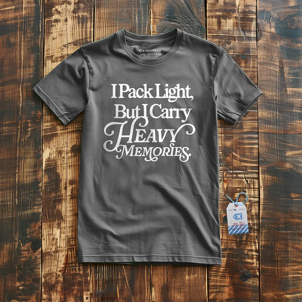 I Pack Light, But I Carry Heavy Memories - T-shirt