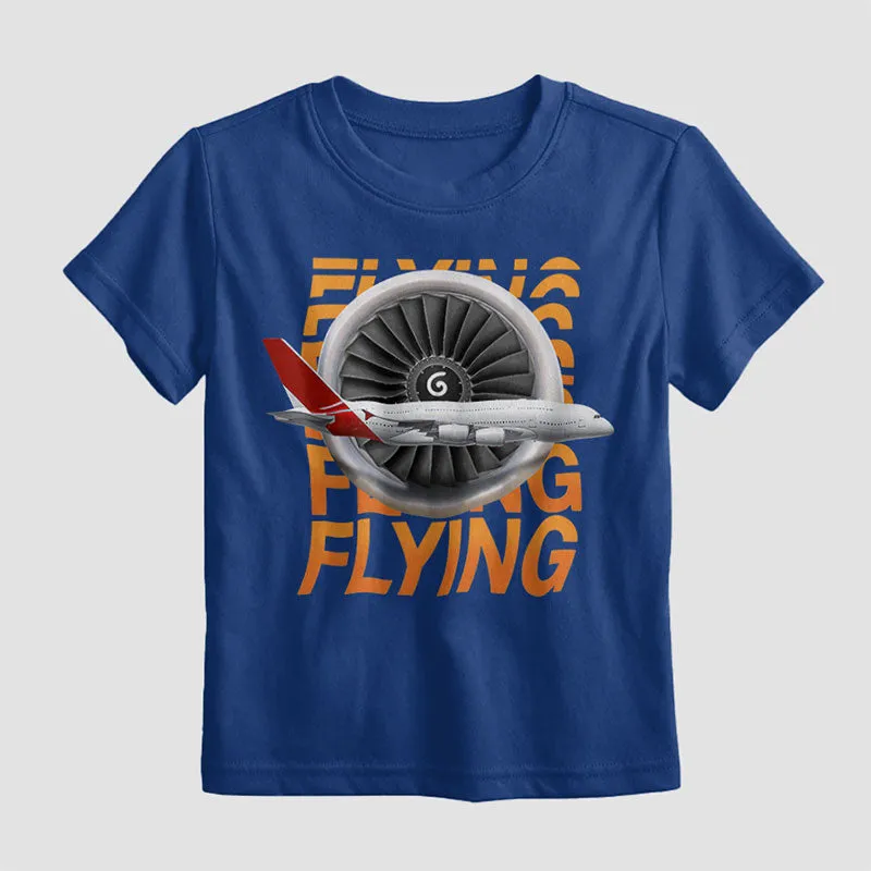 Jet Engine Side Plane - Kids T-Shirt