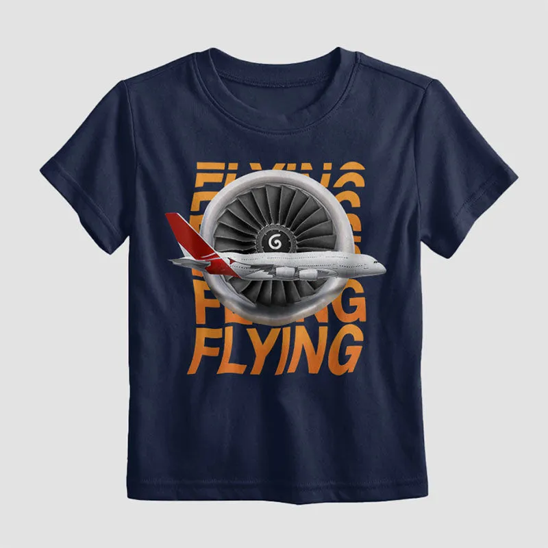 Jet Engine Side Plane - Kids T-Shirt