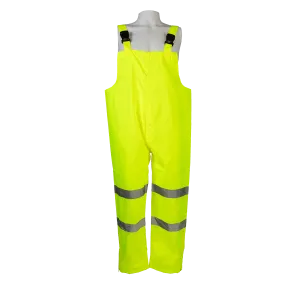 LBIP-CE ANSI/ISEA 107-2020 Class E High-Vis Lime Waterproof Rain Bib Pants