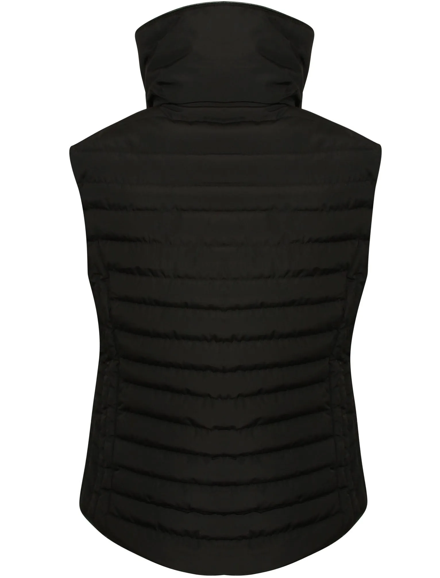 Litsy Quilted Gilet with Funnel Neck in Black - Tokyo Laundry