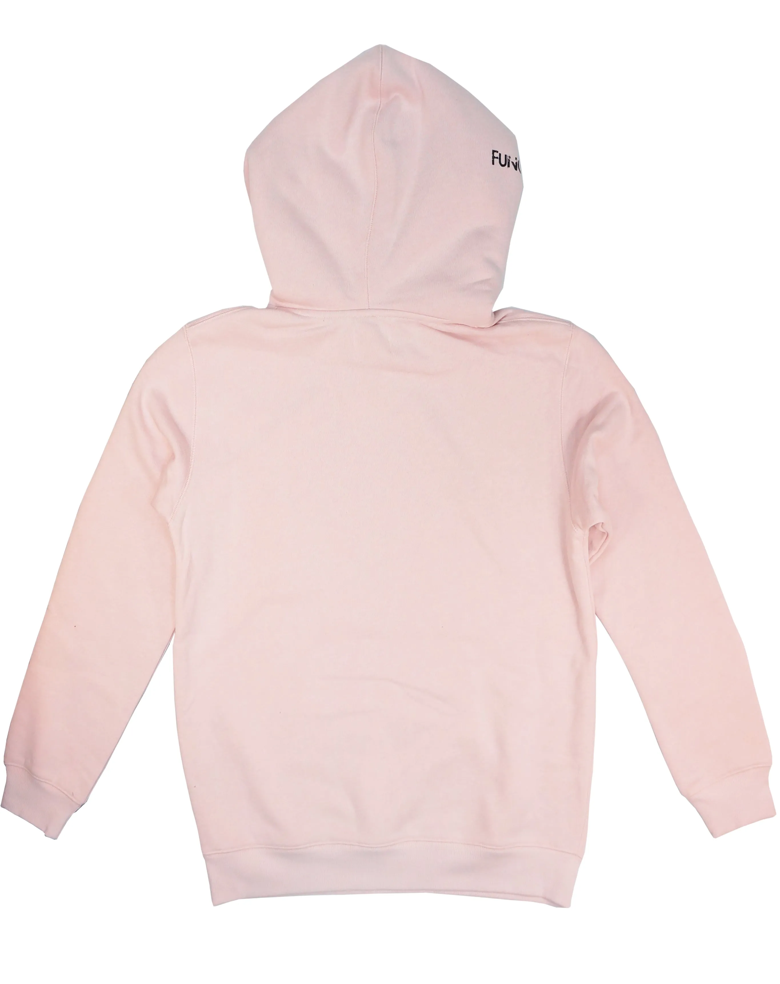 <A 000a109k>Fungolia Big Hood Fleece Hoodie - Small Feathers (Light Pink)