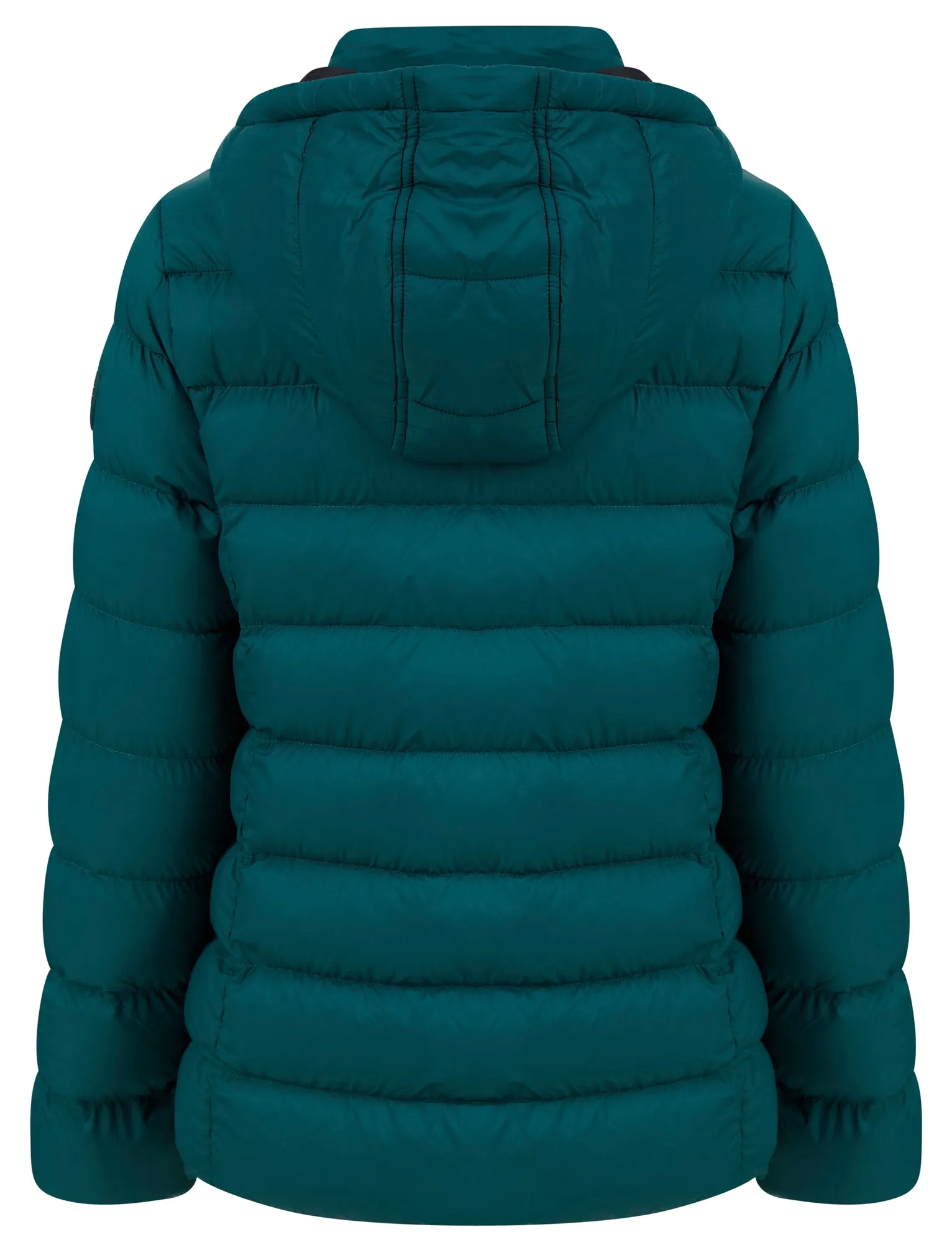 Markle Quilted Hooded Puffer Jacket in Teal - Tokyo Laundry