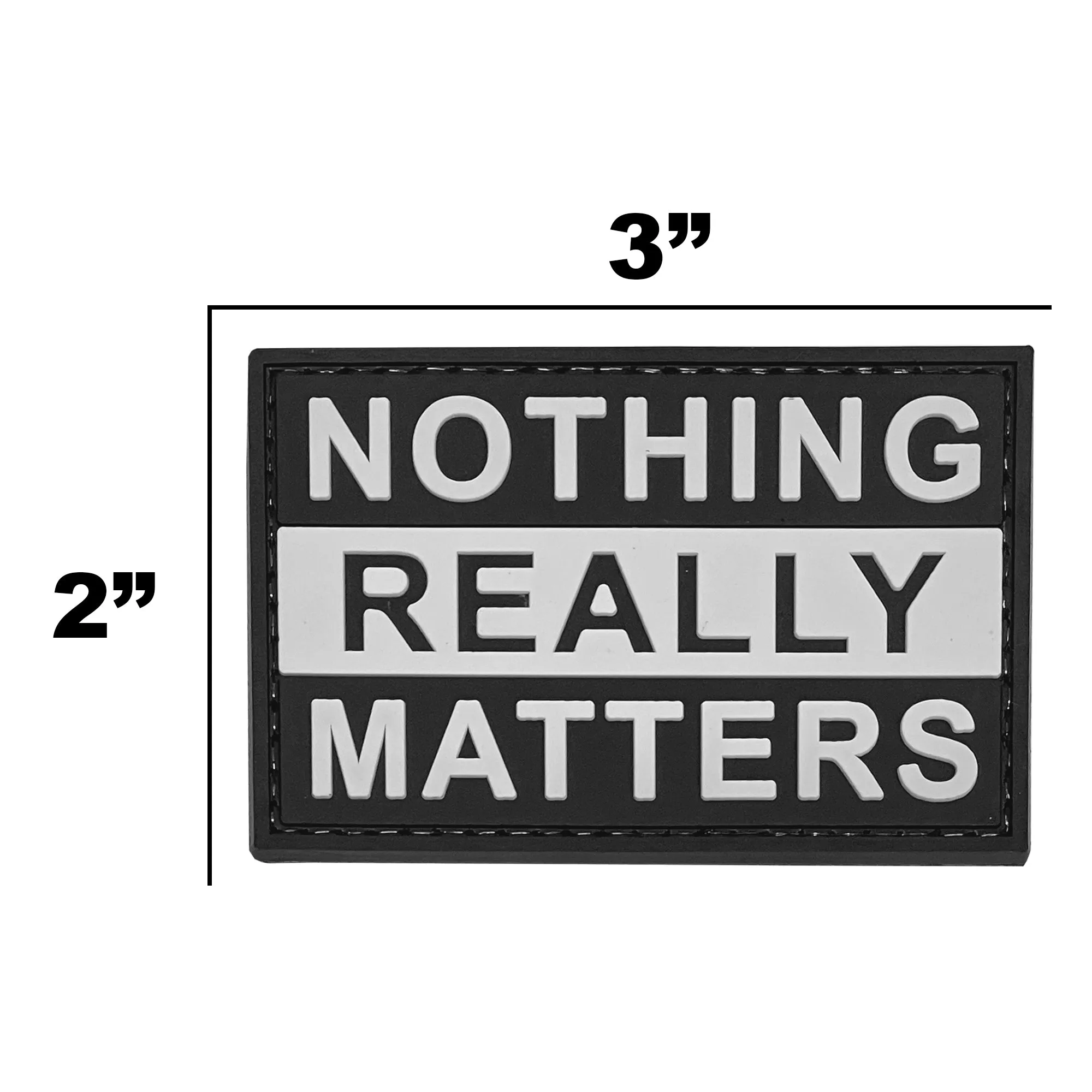 Nothing Really Matters Patch Black