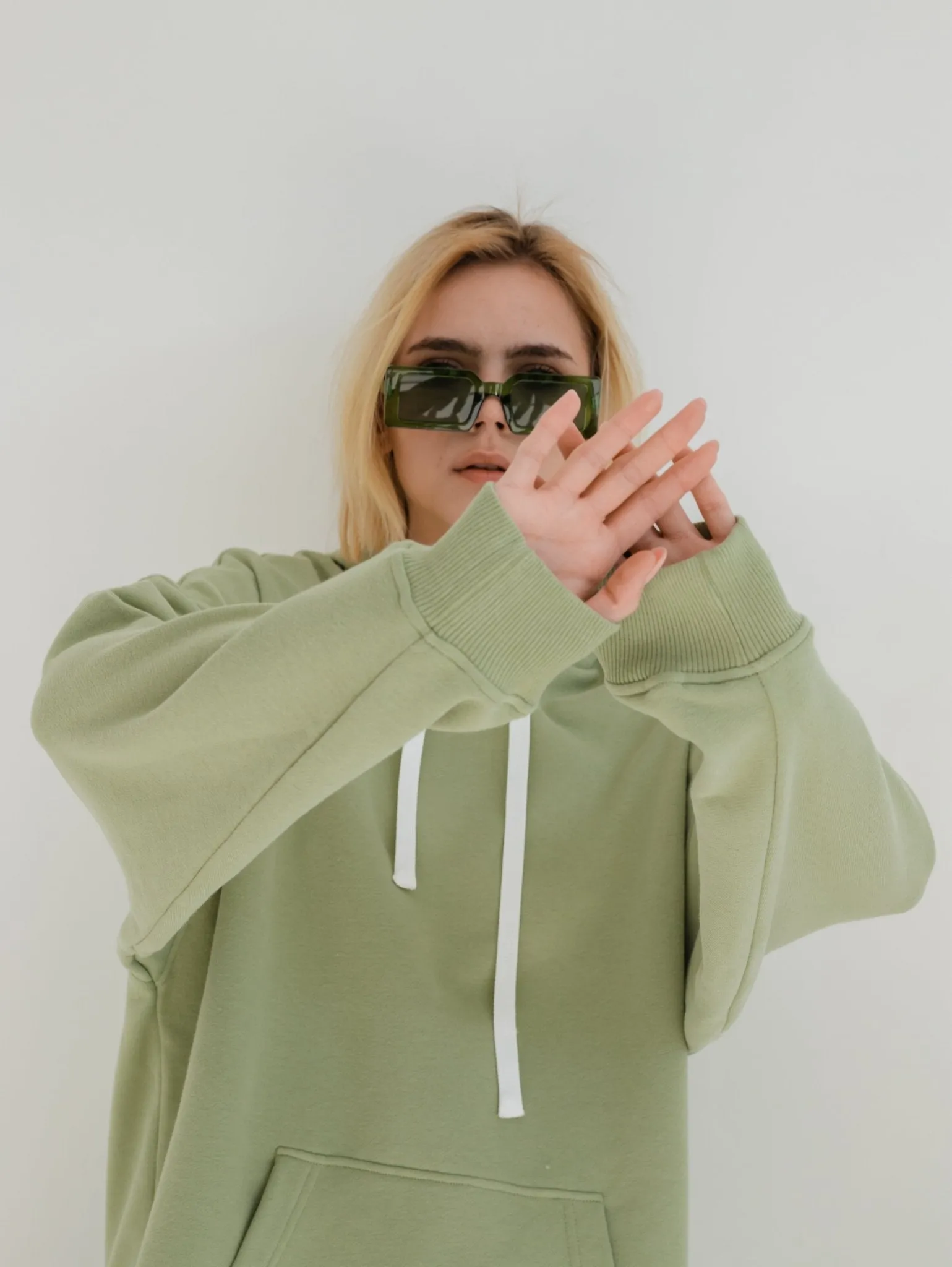 Olive Green Oversized Hoodie - Stylish Comfort in a Natural Hue