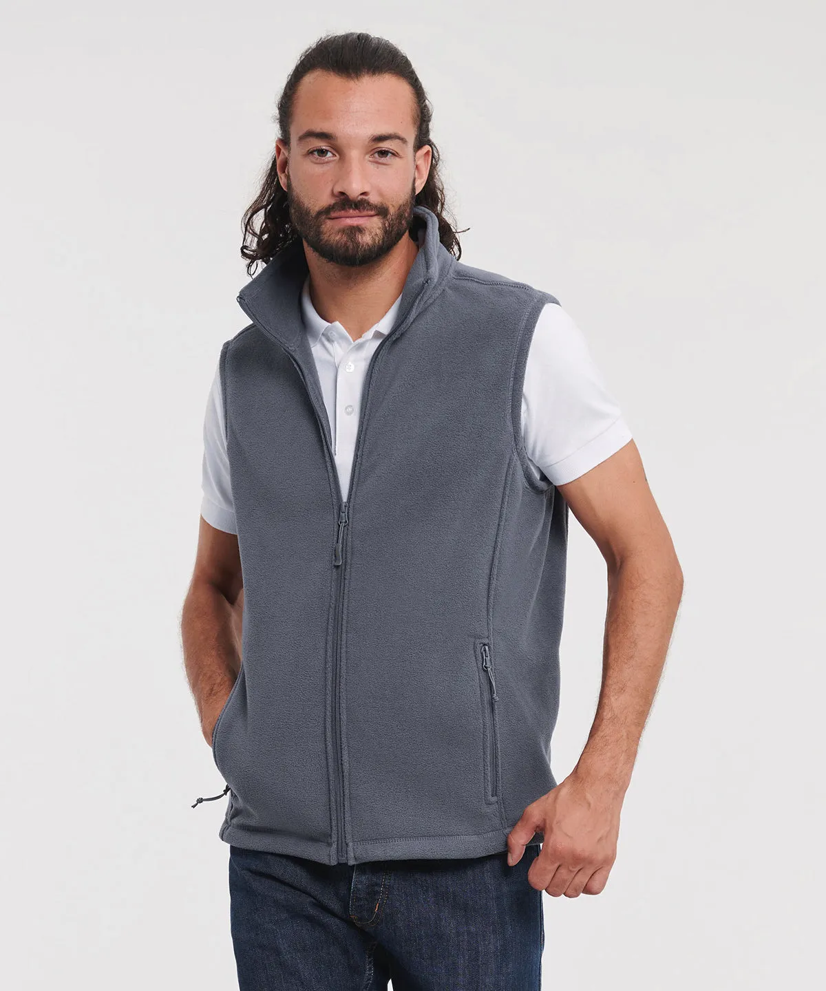 Outdoor fleece gilet | Convoy Grey