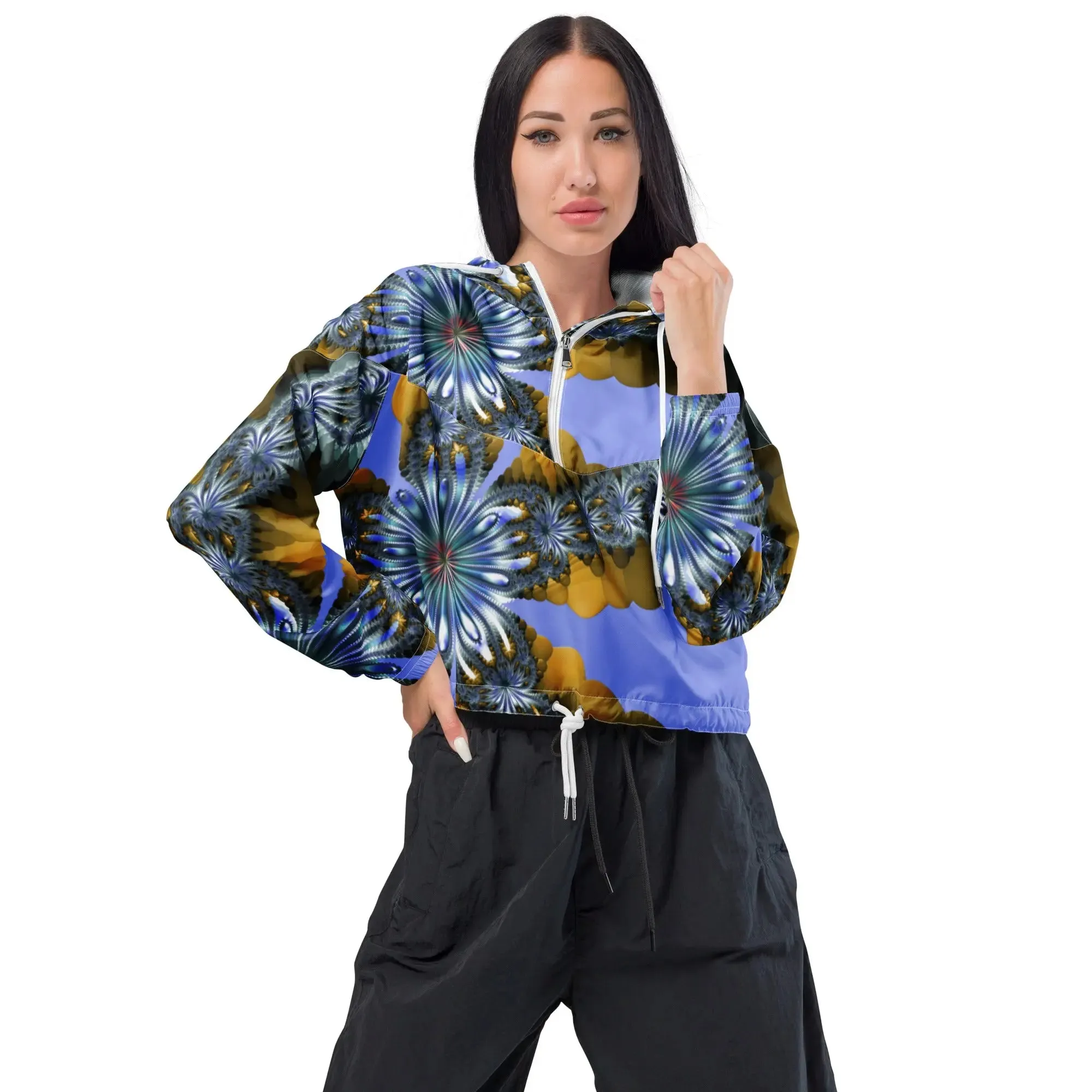 "Mystical Expansion" Collection - Women’s Cropped Windbreaker