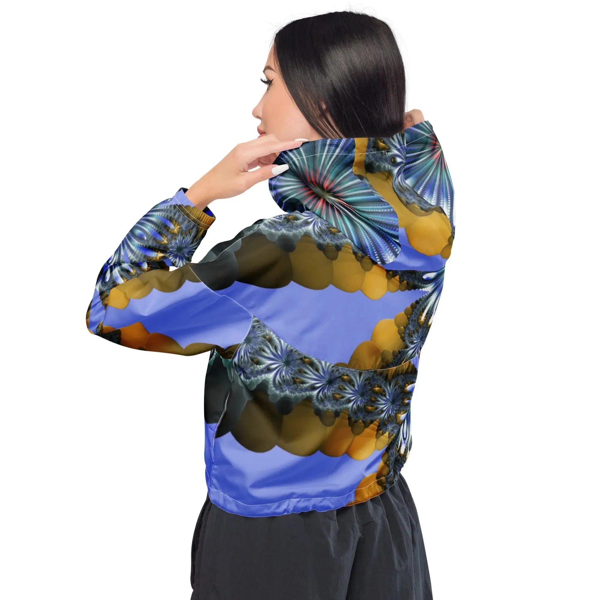 "Mystical Expansion" Collection - Women’s Cropped Windbreaker