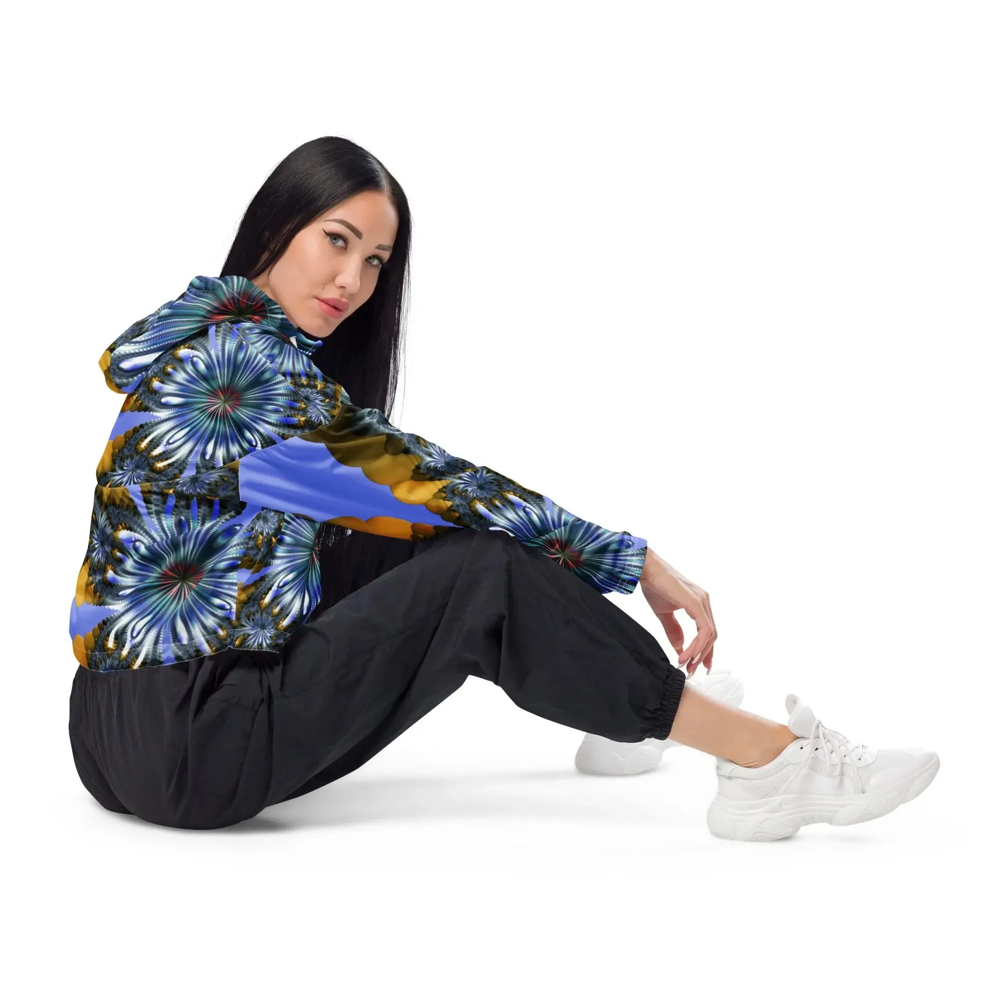 "Mystical Expansion" Collection - Women’s Cropped Windbreaker