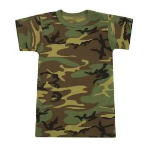 Rothco Kids Woodland Camo Heavyweight T-Shirt / Woodland Camo