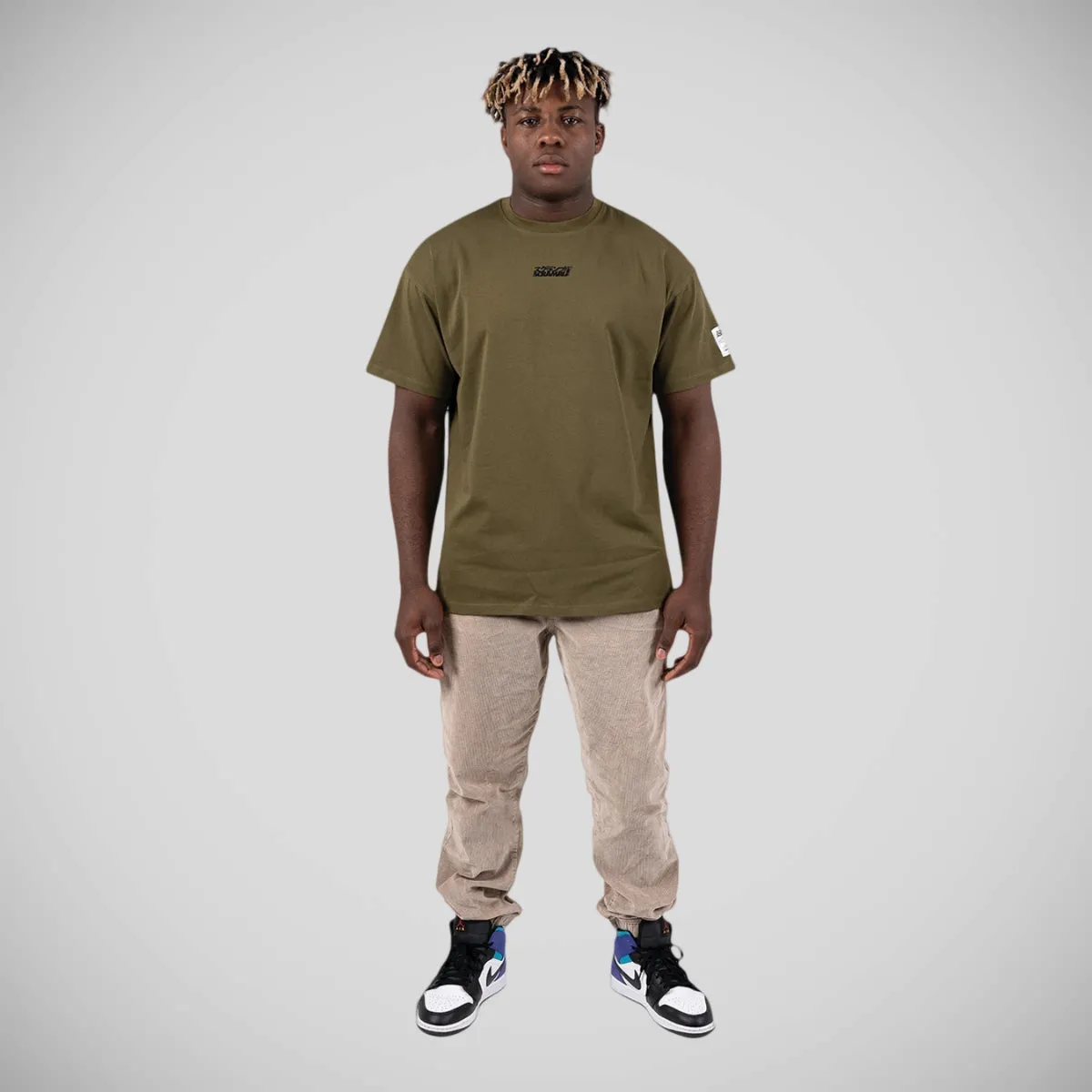 Scramble Logo Oversized Tee Olive