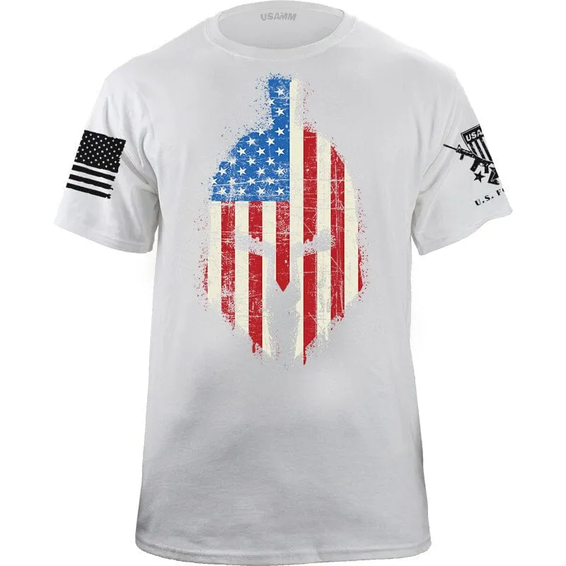 Spartan Distressed US Flag T-shirt