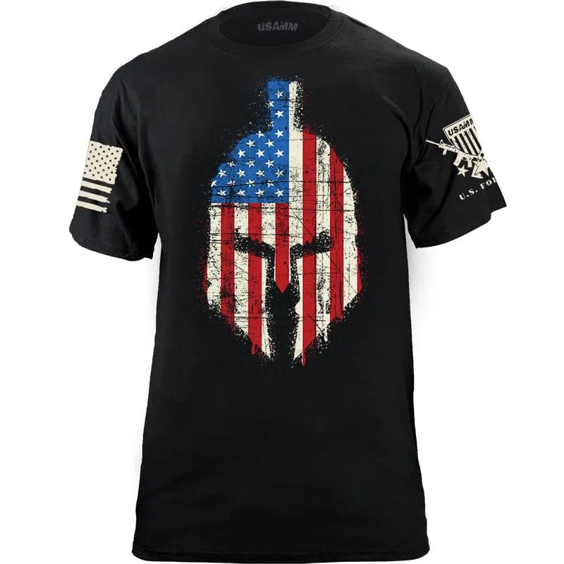 Spartan Distressed US Flag T-shirt