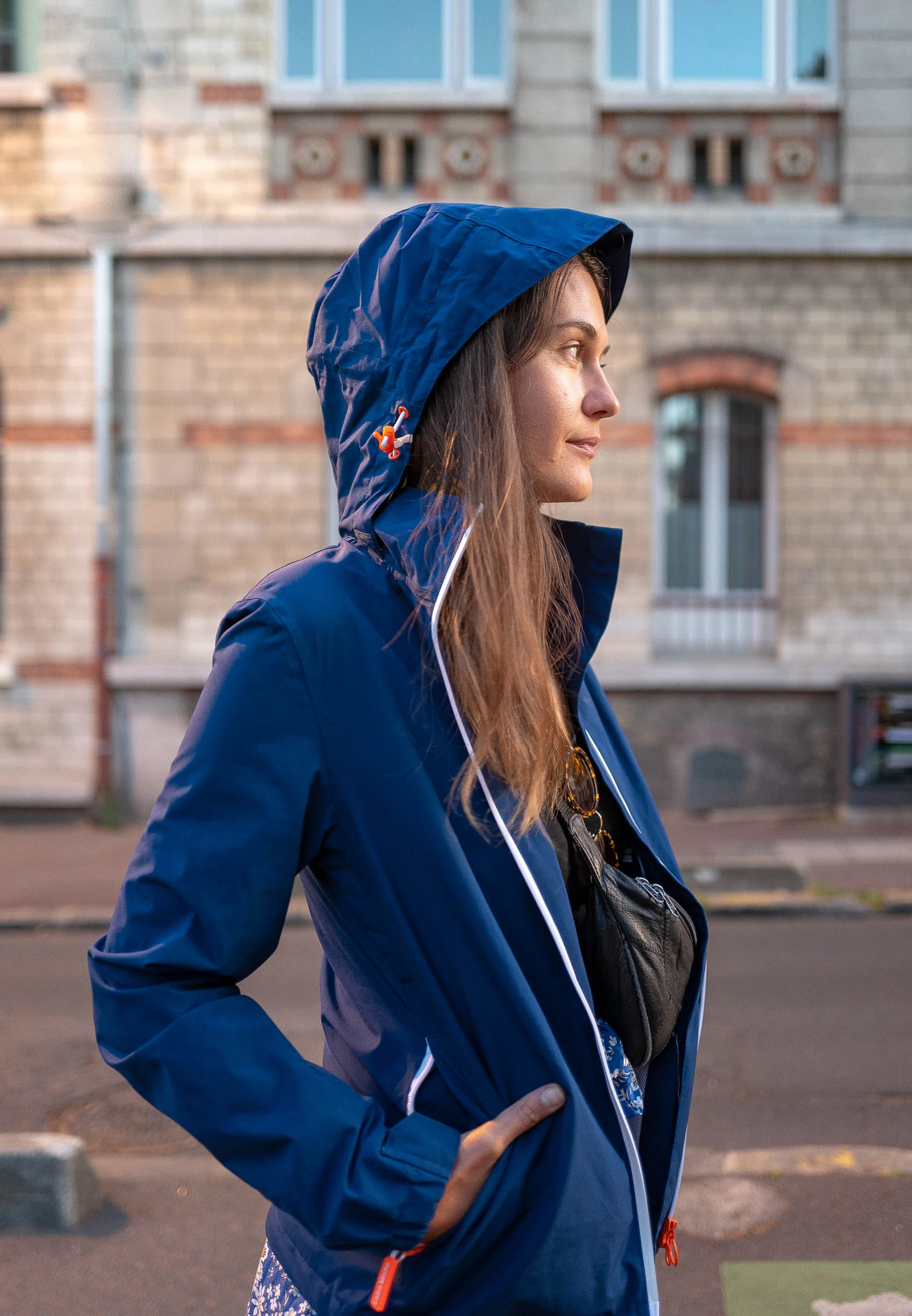 Unisex Urban Waterproof Recycled Jacket, Midnight Blue