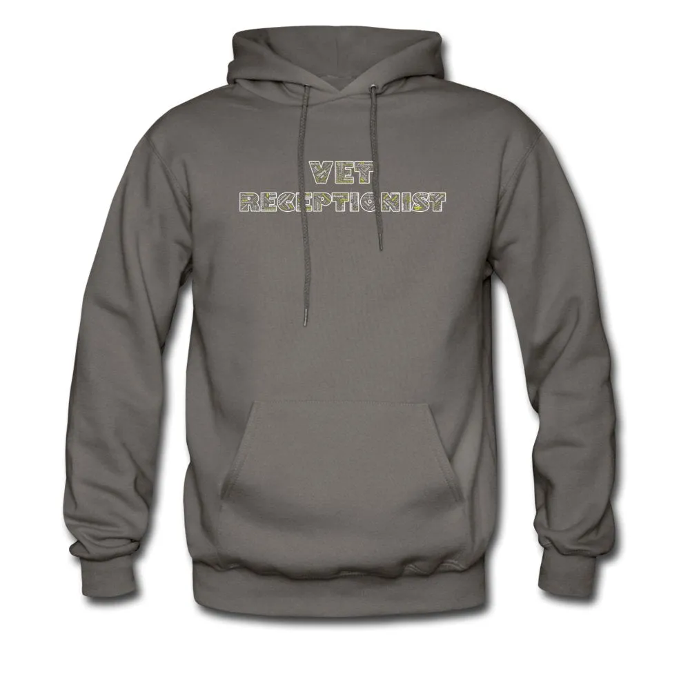 Vet Receptionist Typography Unisex Hoodie