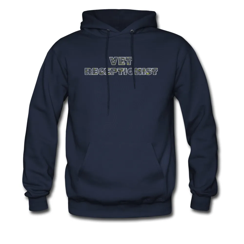 Vet Receptionist Typography Unisex Hoodie