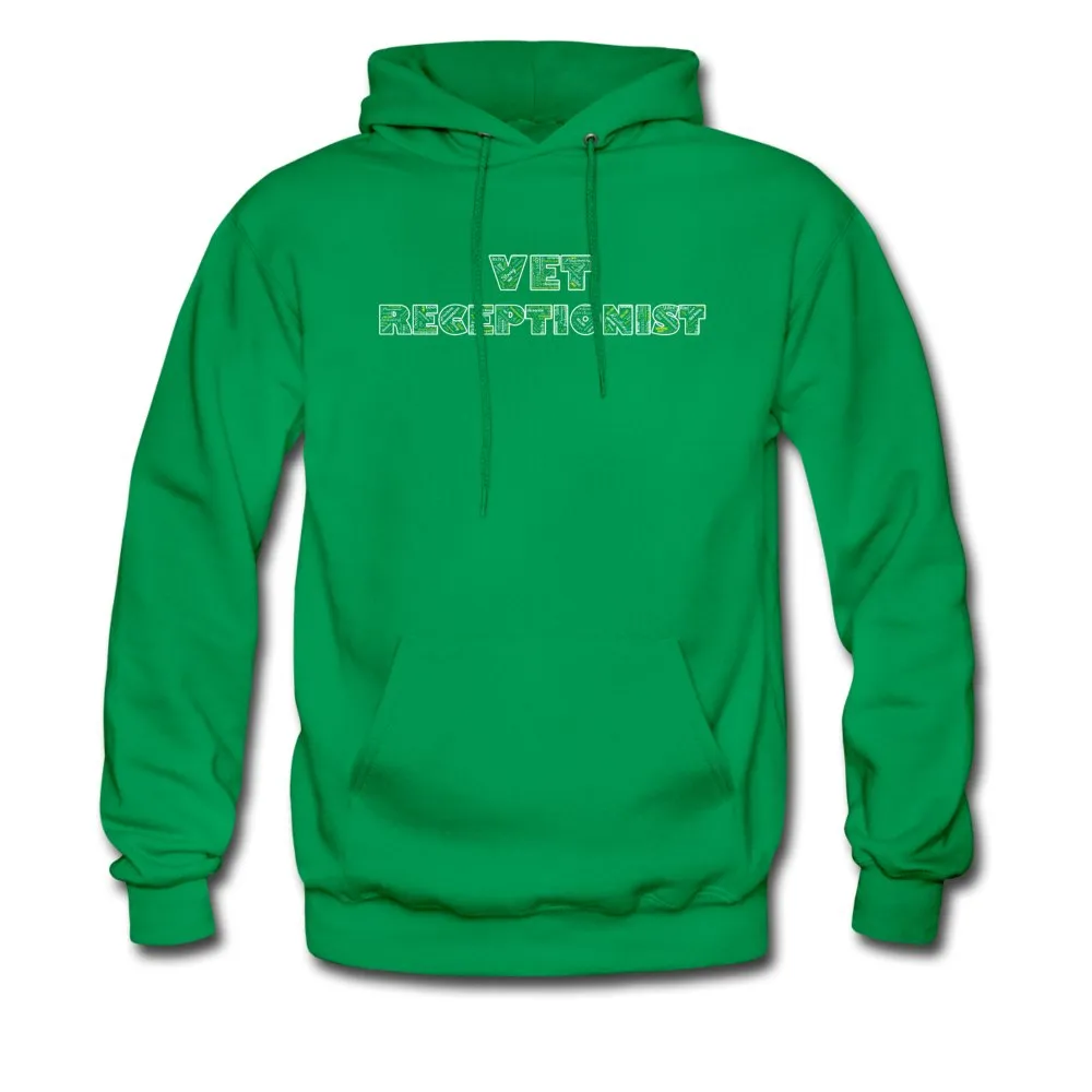 Vet Receptionist Typography Unisex Hoodie