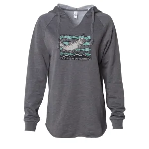 Women's Fish Rising Hooded Pullover